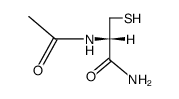 (+)-2-(Acetylamino)-3-mercaptopropionamide structure