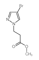 methyl 3-(4-bromo-1H-pyrazol-1-yl)propanoate(SALTDATA: FREE)结构式