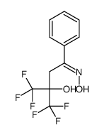 (4Z)-1,1,1-trifluoro-4-hydroxyimino-4-phenyl-2-(trifluoromethyl)butan-2-ol结构式