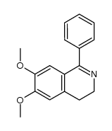 1-phenyl-3,4-dihydro-6,7-dimethoxyisoquinoline结构式