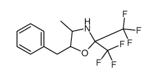 5-benzyl-4-methyl-2,2-bis(trifluoromethyl)-1,3-oxazolidine Structure