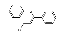 3-chloro-1-phenyl-1-phenylthio-1-propene结构式