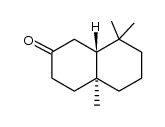 (4aRS,8aSR)-3,4,4a,5,6,7,8,8a-octahydro-4a,8,8-trimethylnaphthalen-2(1H)-one Structure