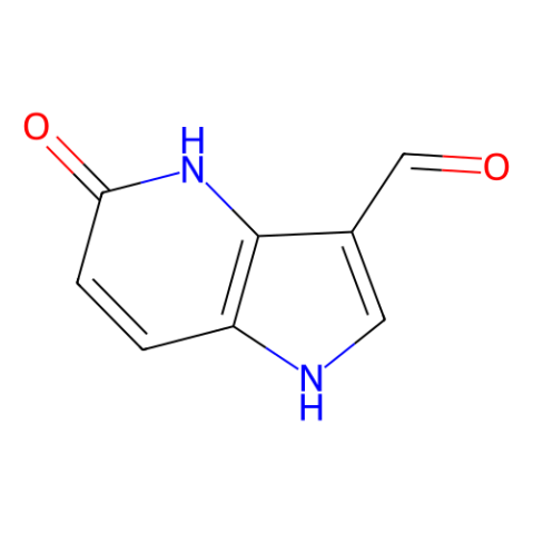 5-羟基-4-氮杂吲哚-3-甲醛结构式