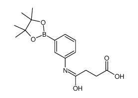 4-Oxo-4-{[3-(4,4,5,5-tetramethyl-1,3,2-dioxaborolan-2-yl)phenyl]a mino}butanoic acid Structure