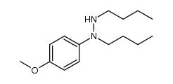 1,2-dibutyl-1-(4-methoxyphenyl)hydrazine Structure