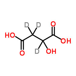 2-Hydroxy(2H3)butanedioic acid structure