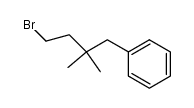 (4-bromo-2,2-dimethyl-butyl)-benzene Structure