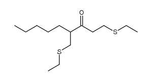 2-pentyl-1,5-bis(ethylthio)-3-pentanone Structure