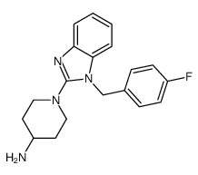 1-[1-[(4-fluorophenyl)methyl]benzimidazol-2-yl]piperidin-4-amine结构式