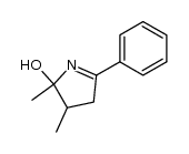 2,3-dimethyl-5-phenyl-3,4-dihydro-2H-pyrrol-2-ol Structure