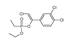 1,2-dichloro-4-[(E)-2-chloro-1-[ethoxy(ethyl)phosphoryl]oxyethenyl]benzene Structure