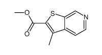 Thieno[2,3-c]pyridine-2-carboxylic acid, 3-methyl-, methyl ester (9CI)结构式