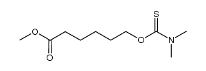 methyl 6-(dimethylcarbamothioyloxy)hexanoate Structure