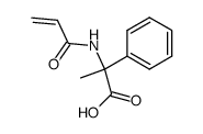 Benzeneacetic acid,-alpha--methyl--alpha--[(1-oxo-2-propenyl)amino]- (9CI) Structure