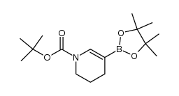 5-(4,4,5,5-tetramethyl-[1,3,2]dioxaborolan-2-yl)-3,4-dihydro-2H-pyridine-1-carboxylic acid tert-butyl ester structure