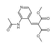 dimethyl 2-((3-acetamidopyridin-4-yl)methylene)malonate结构式