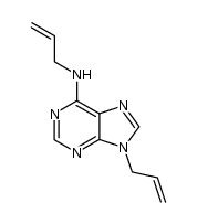 9-allyl-6-(N-allylamino)purine结构式