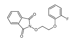 2-[2-(2-fluorophenoxy)ethoxy]isoindole-1,3-dione结构式