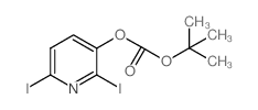 2,6-二碘吡啶-3-碳酸叔丁酯结构式