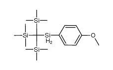 (((4-methoxyphenyl)silyl)methanetriyl)tris(trimethylsilane)结构式