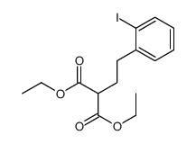 diethyl 2-[2-(2-iodophenyl)ethyl]propanedioate Structure