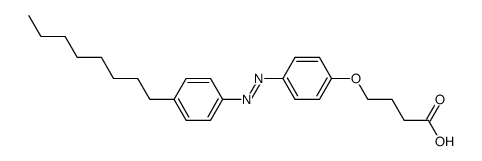 trans-4-octyl-4'-(3-carboxy-trimethyleneoxy)azobenzene结构式