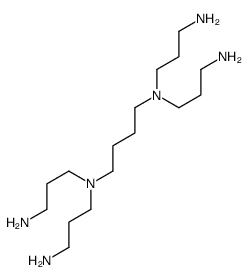 N,N,N,N-四(3-氨基丙基)-1,4-丁二胺结构式