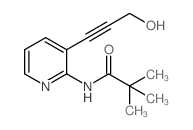 N-(3-(3-Hydroxyprop-1-ynyl)pyridin-2-yl)pivalamide structure