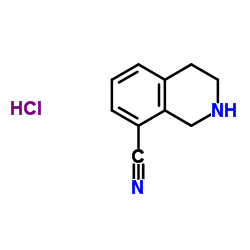 1,2,3,4-Tetrahydro-8-isoquinolinecarbonitrile hydrochloride (1:1)结构式