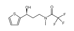 (S)-3-(N-trifluoroacetyl-N-methyl)amino-1-(2-thienyl)propan-1-ol结构式