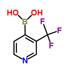 [3-(Trifluoromethyl)-4-pyridinyl]boronic acid结构式
