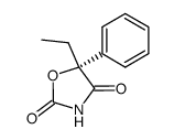 2,4-Oxazolidinedione,5-ethyl-5-phenyl-,(R)-(9CI) structure