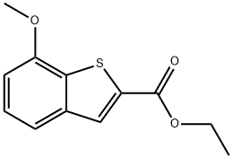 Ethyl 7-methoxybenzo[b]thiophene-2-carboxylate结构式