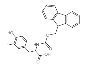 Fmoc-3-fluoro-DL-tyrosine结构式
