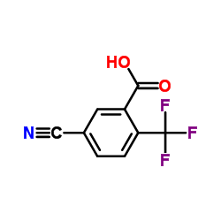 5-Cyano-2-(trifluoromethyl)benzoic acid结构式