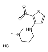 N',N'-dimethyl-N-(2-nitrothiophen-3-yl)propane-1,3-diamine,hydrochloride结构式