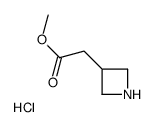 Azetidin-3-yl-acetic acid methyl ester hydrochloride structure