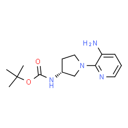 (R)-tert-Butyl 1-(3-aminopyridin-2-yl)pyrrolidin-3-ylcarbamate Structure