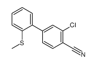 2-Chloro-4-[2-(Methylsulfanyl)phenyl]benzonitrile结构式