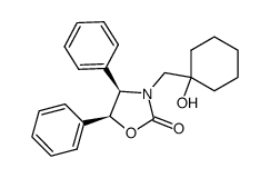 (4R,5S)-3-((1-hydroxycyclohexyl)methyl)-4,5-diphenyloxazolidin-2-one Structure