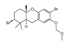 (2S,4aS,9aS)-2,6-dibromo-7-(methoxymethoxy)-1,1,4a-trimethyl-2,3,4,4a,9,9a-hexahydro-1H-xanthene结构式