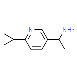 1-(6-环丙基吡啶-3-基)乙胺结构式