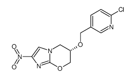 3-(6-Chloro-pyridin-3-ylmethoxy)-7-nitro-7H-imidazo[2,1-b][1,3]oxazine结构式