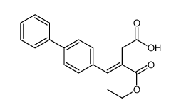 4-(4-Biphenylyl)-3-(ethoxycarbonyl)-3-butenoic acid Structure