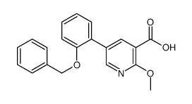 2-methoxy-5-(2-phenylmethoxyphenyl)pyridine-3-carboxylic acid结构式