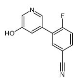 4-fluoro-3-(5-hydroxypyridin-3-yl)benzonitrile Structure