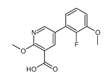 5-(2-fluoro-3-methoxyphenyl)-2-methoxypyridine-3-carboxylic acid结构式