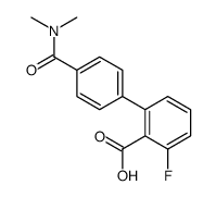 2-[4-(dimethylcarbamoyl)phenyl]-6-fluorobenzoic acid Structure