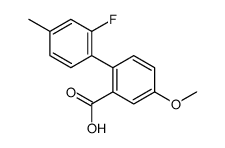 2-(2-fluoro-4-methylphenyl)-5-methoxybenzoic acid结构式